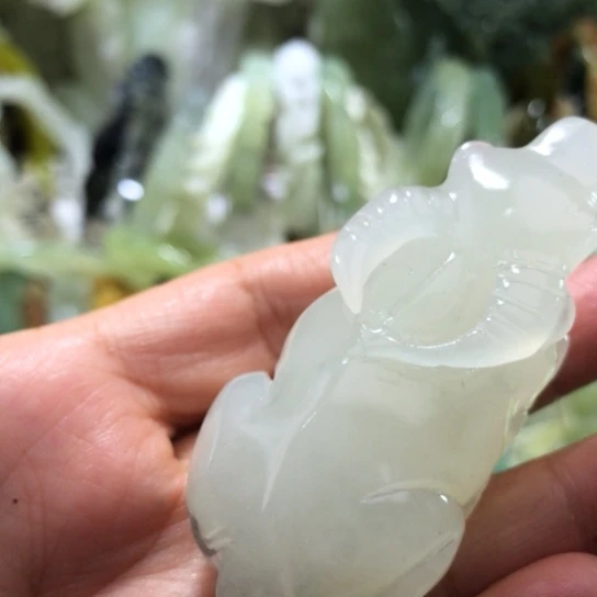 未镶嵌岫玉手把手把