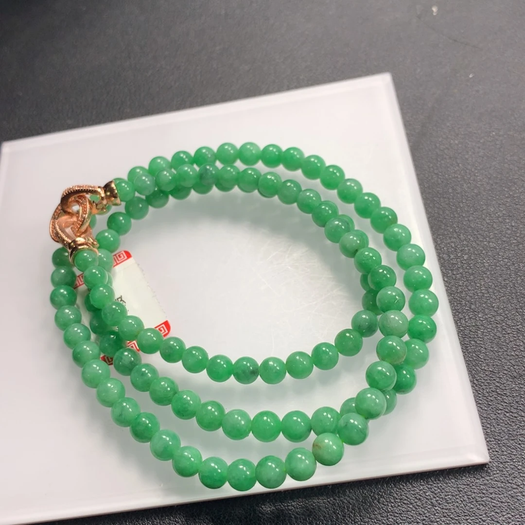 翡翠未镶嵌项圈项链