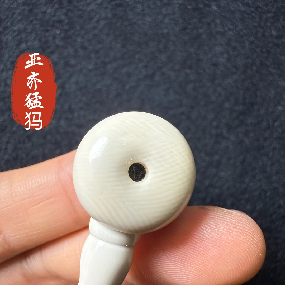 F376猛犸象牙分体三通17*18纯肉满纹