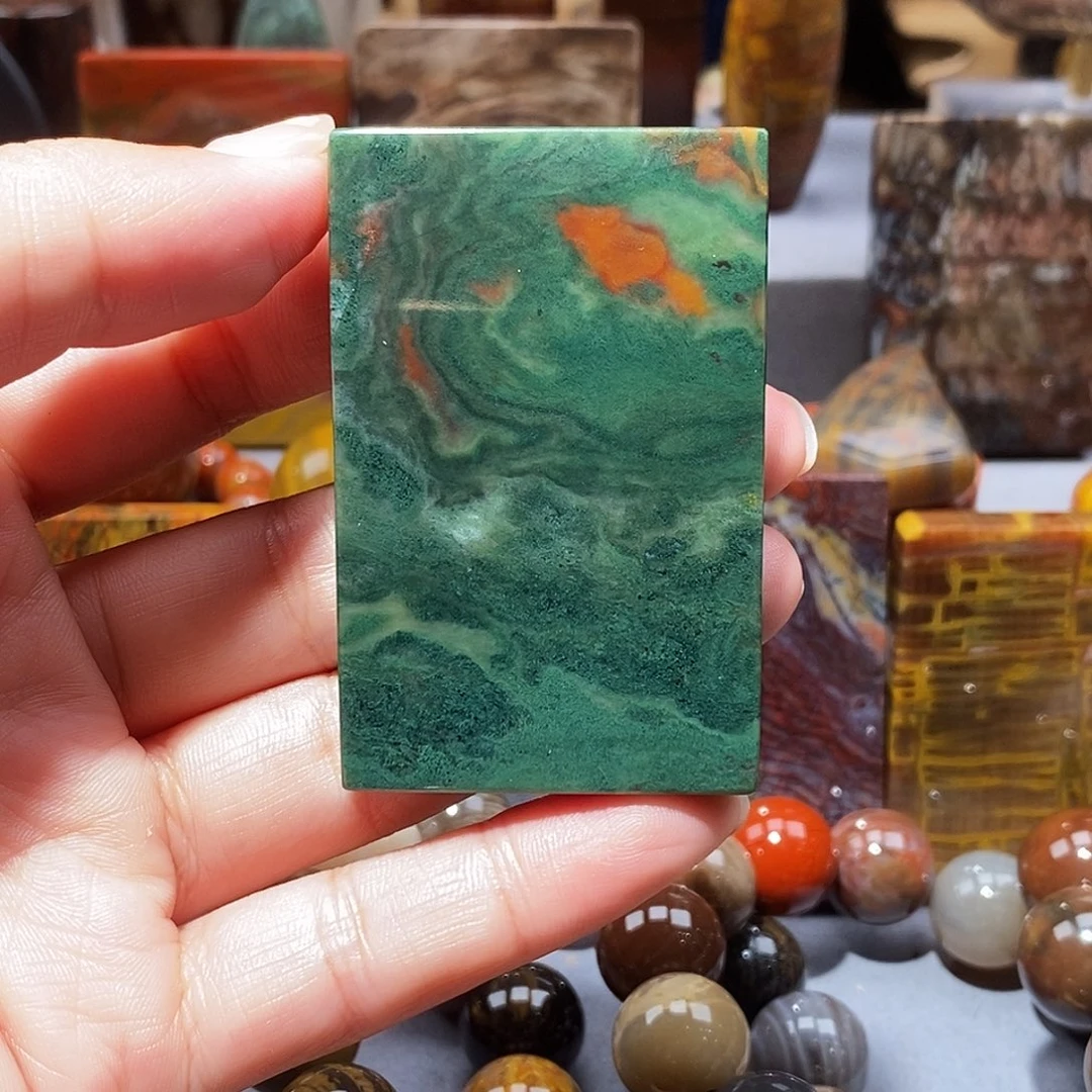 明***君硅化玉天然北票硅化玉吊坠未镶嵌