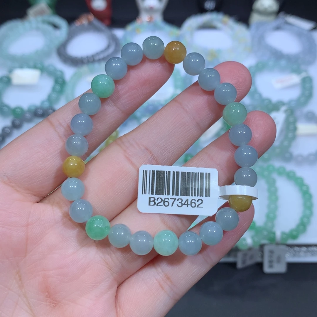 翡翠未镶嵌手串天然