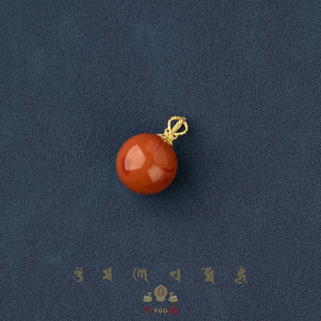 K员格格SCOHC10/火焰纹南红大单珠吊坠（多样性发）