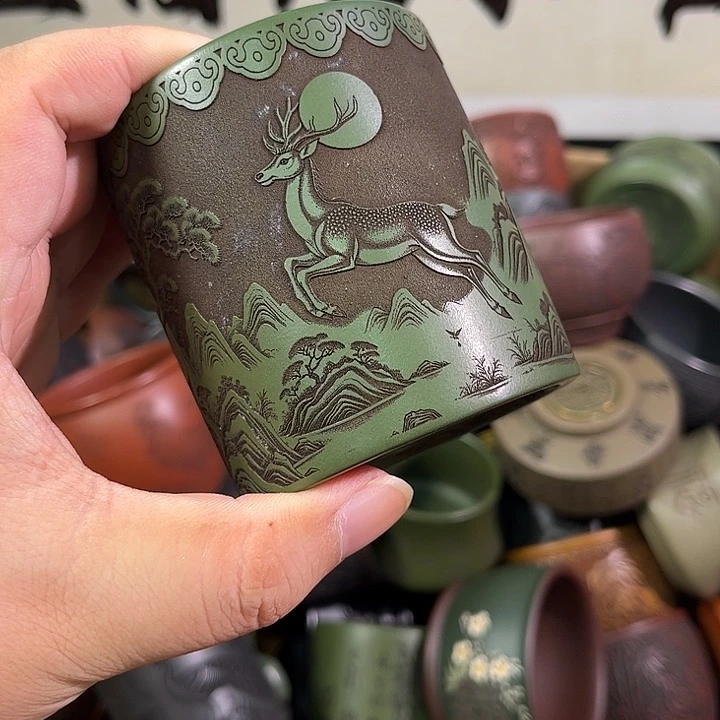 茶杯紫砂全手工紫砂主人杯