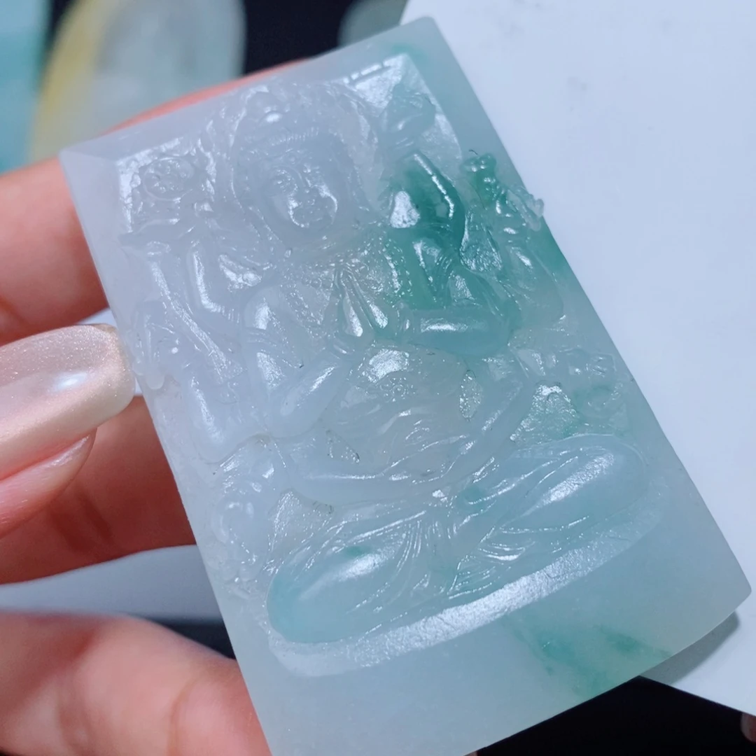 定制翡翠未镶嵌吊坠