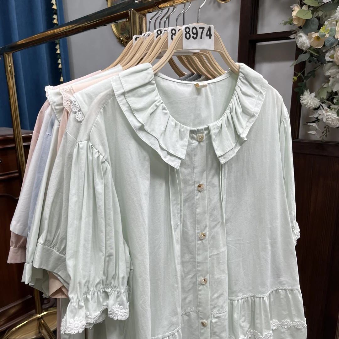 8900-8999号 温柔娃娃领夏季小清新短袖
