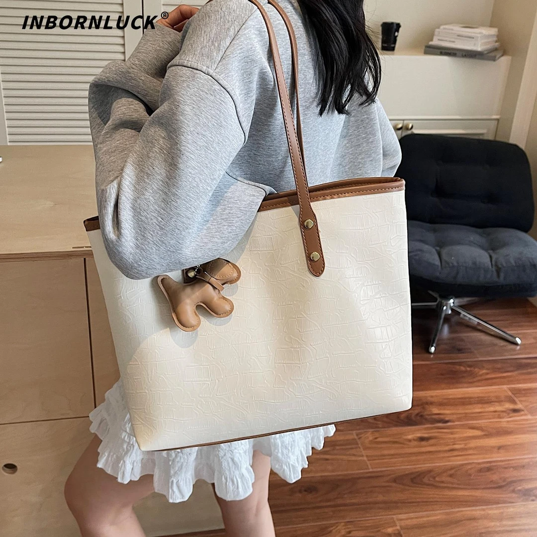 高级感大包包女式2025新款夏季休闲学生单肩包大容量通勤包购物袋