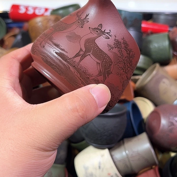 茶杯紫砂全手工紫砂主人杯