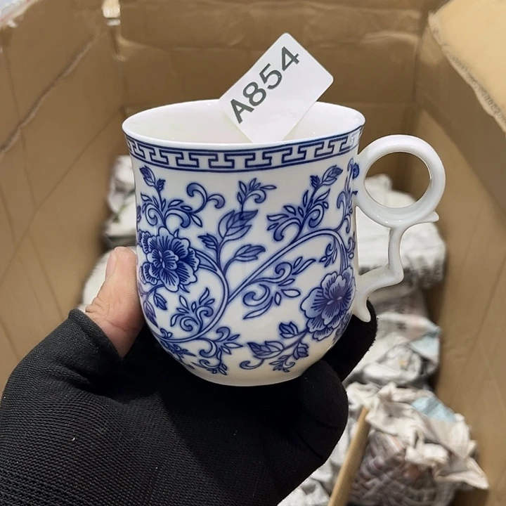 瓷片茶摆件工艺品摆件666