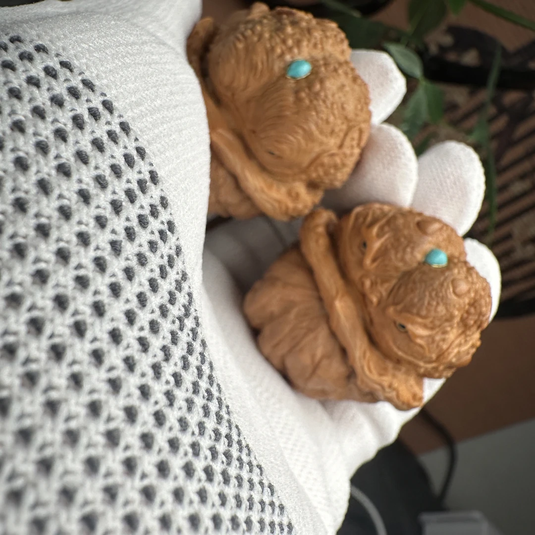 蛤蟆头手雕《龙蟾》，尺寸:42，纯手工