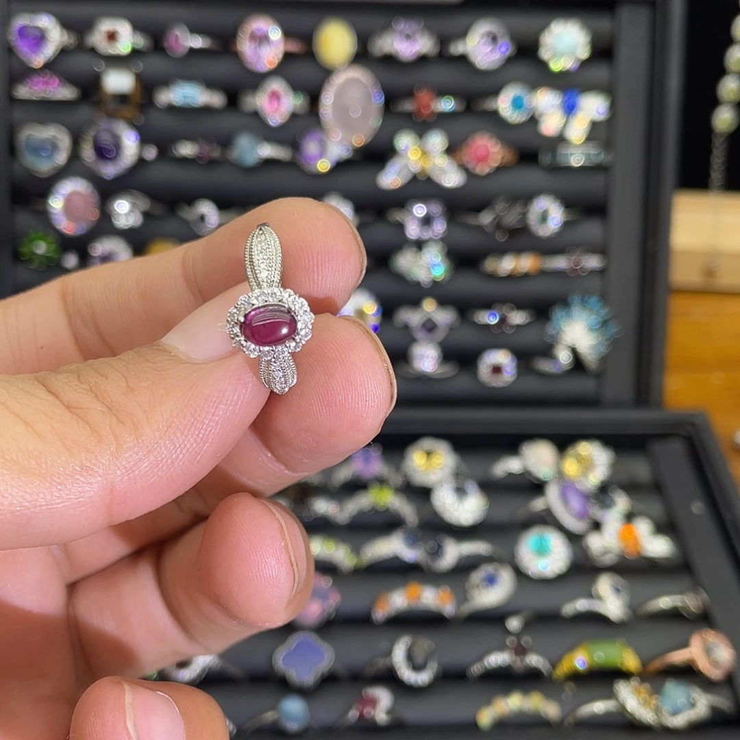 紫晶珠宝半成品未镶嵌