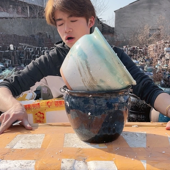 无铅玻璃宜兴紫砂花盆