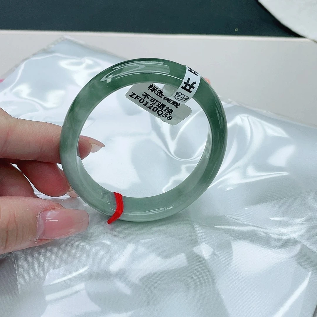翡翠手镯未镶嵌贵妃55.5