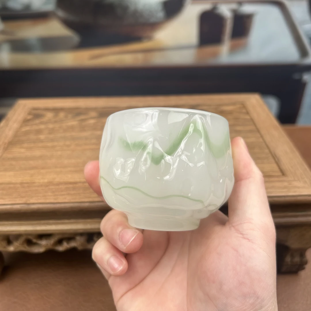 琉璃杯主人杯茶杯酒杯功夫品茗茶具养生高端高档套装个人专用4010