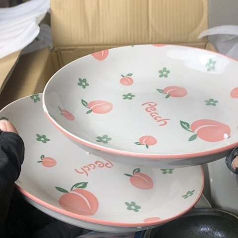 盘陶瓷制品满25拼单发货默认微瑕