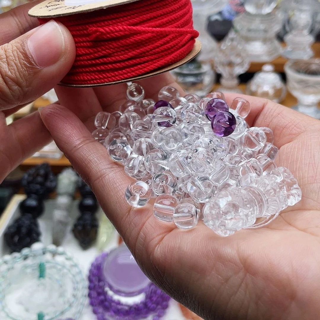 水晶颈饰未镶嵌风*杨吊坠定制