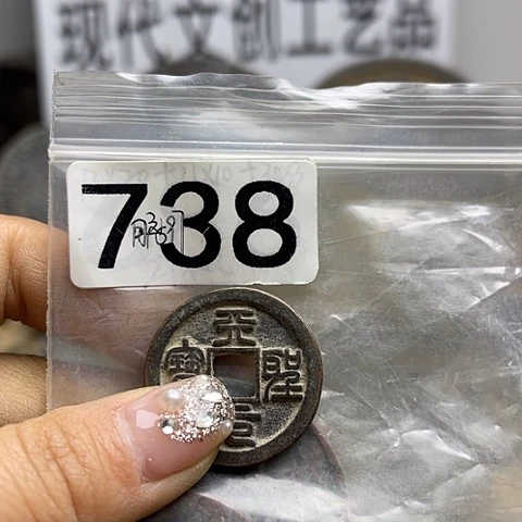 铜用****7现代文创工艺品现代花钱