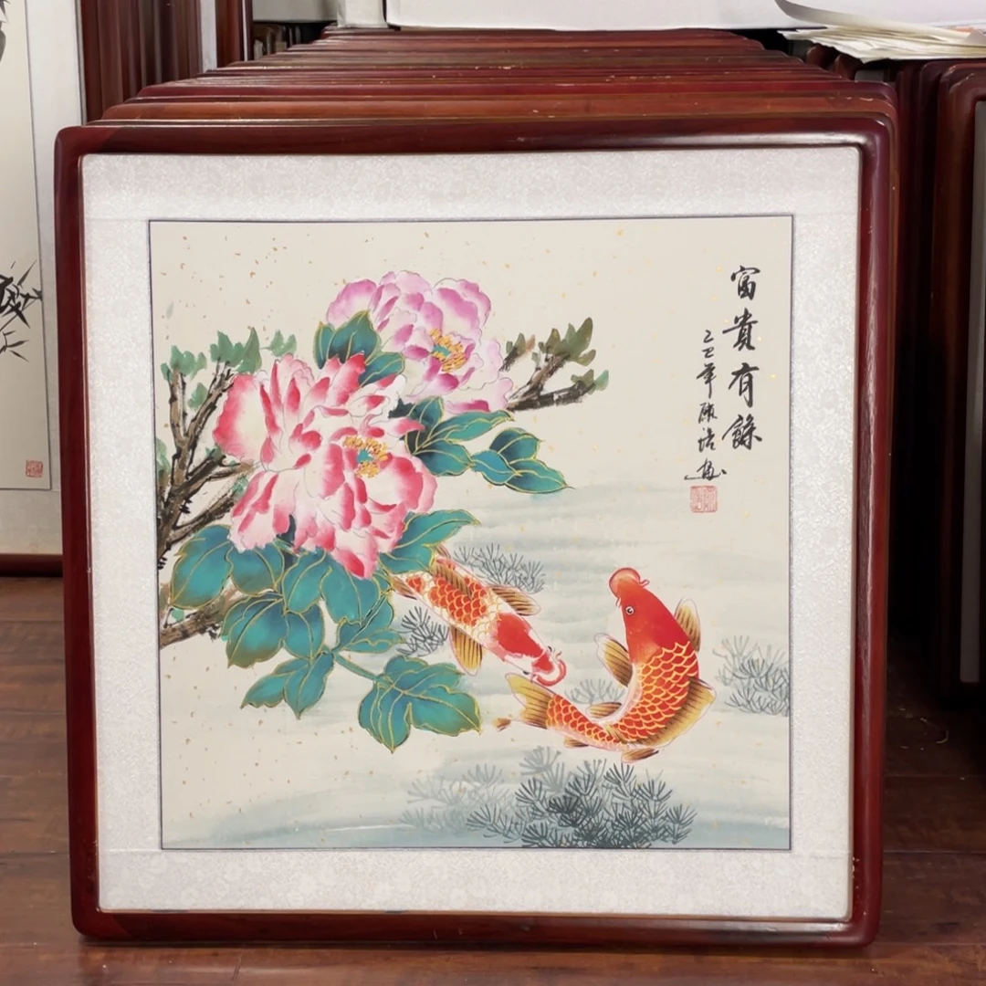 国画带框尺寸63*63厘米