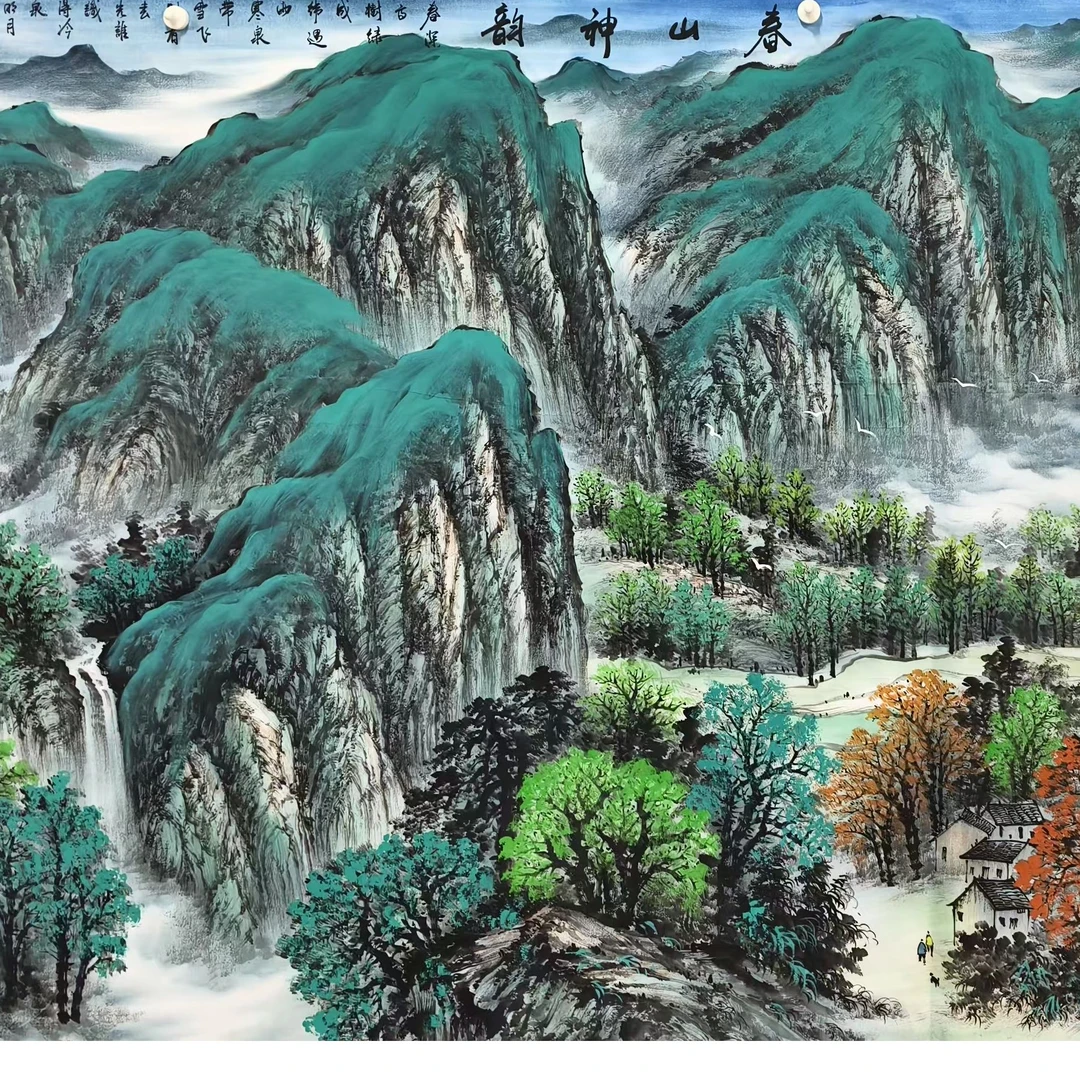 国画纯手绘老师作品