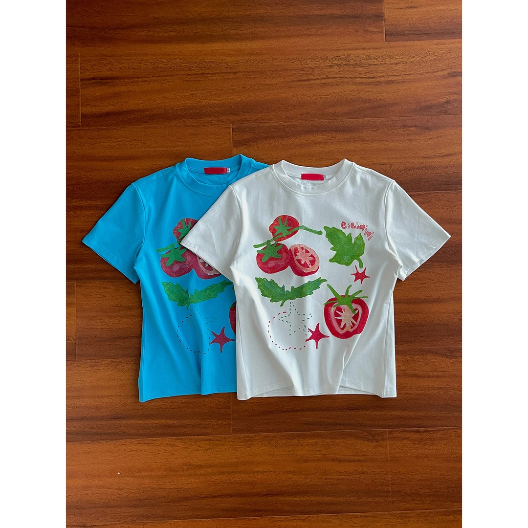 19studio WAYNEPRINCE 番茄印花短袖