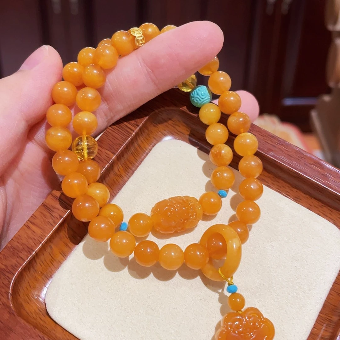 蜜蜡手链未镶嵌手串