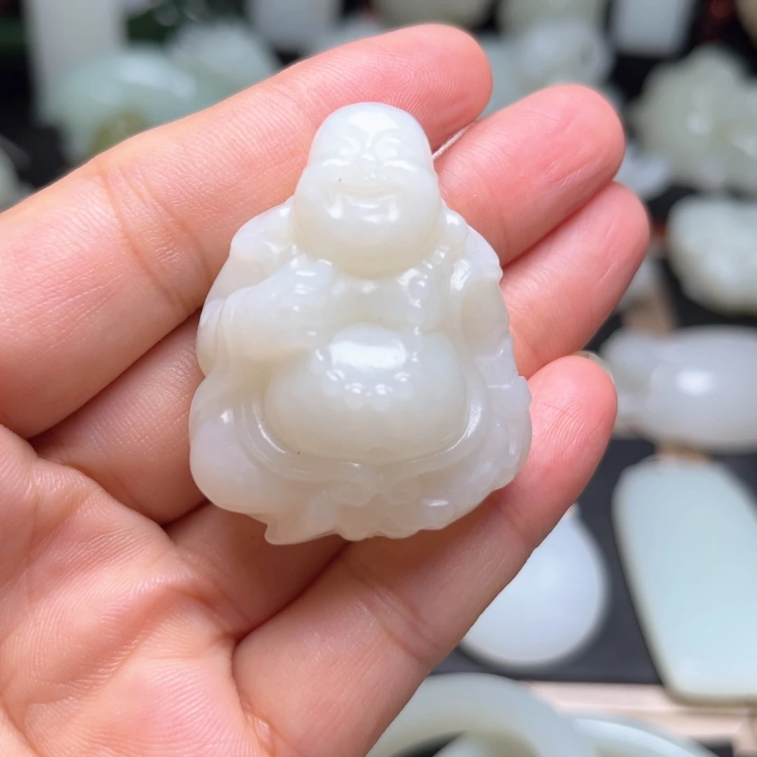 和田玉未镶嵌吊坠(不含链)