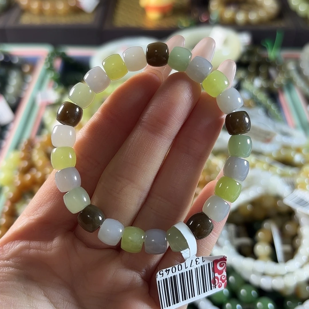 和田玉未镶嵌手链464