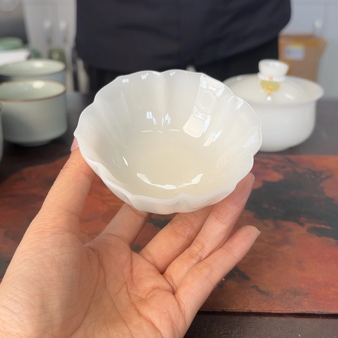龙泉云间青瓷小米茶器