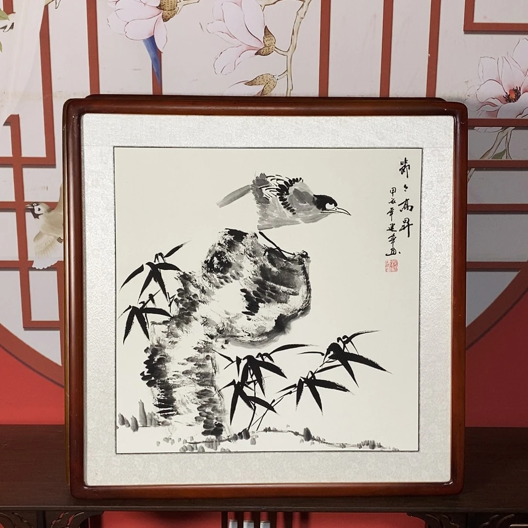 国画带框尺寸62✖️62包邮