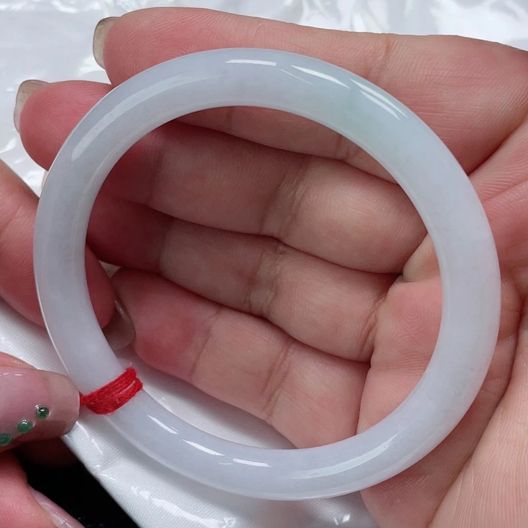 未镶嵌手镯翡翠缅甸翡翠手镯56圈