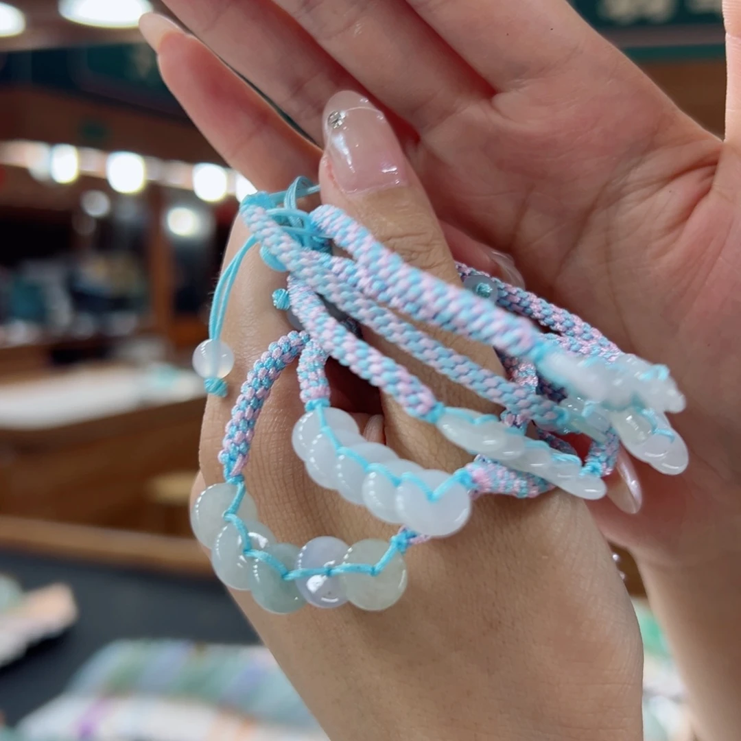 未镶嵌手链翡翠多样性发一