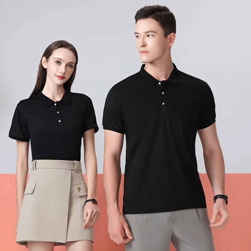 polo衫印字logo翻领短袖定制工作服刺绣广告文化衫定做企业服2316
