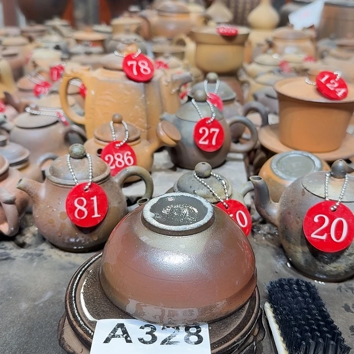 紫砂茶壶坭兴陶柴烧