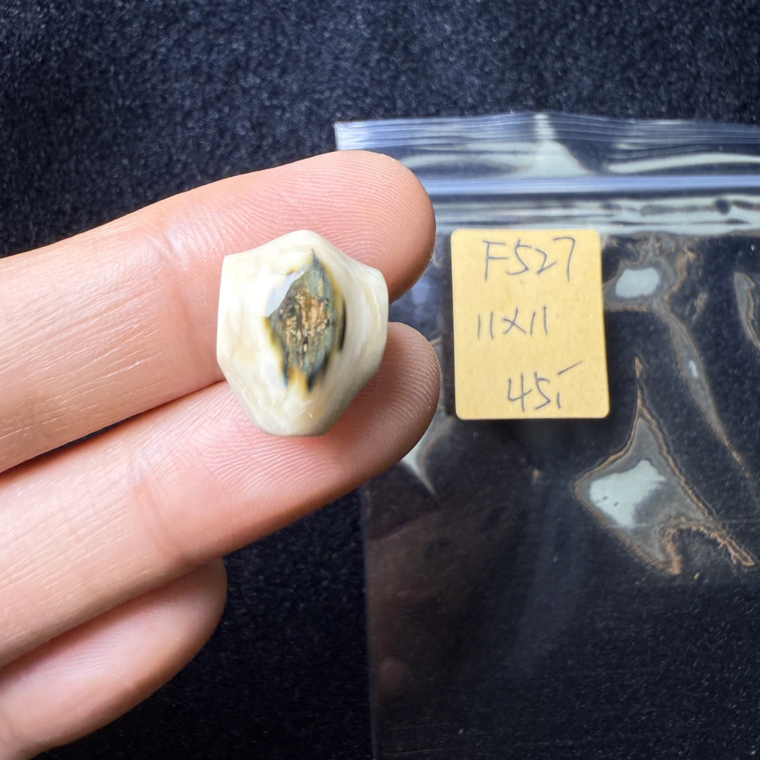 F527猛犸象牙鲨鱼背三通尺寸11*11mm果冻料
