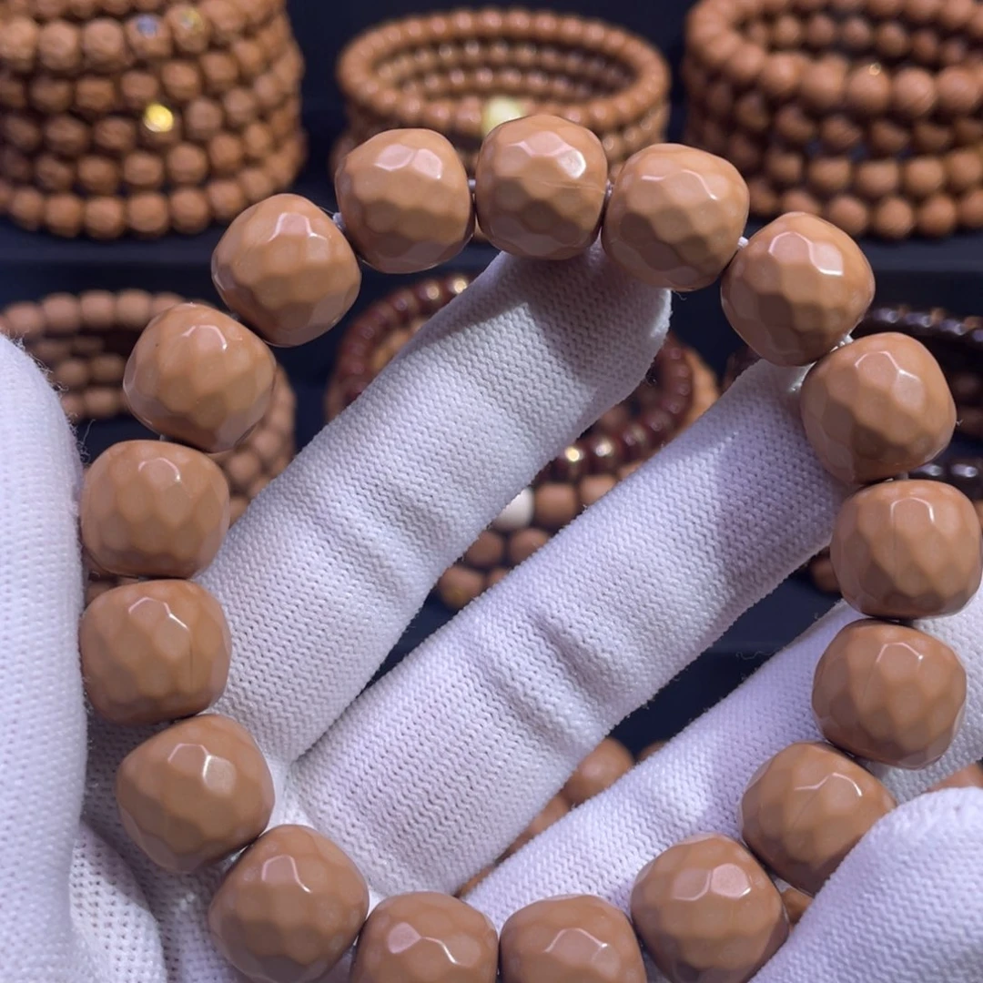 吊坠猴头核桃龙岩砖石面13mm全品