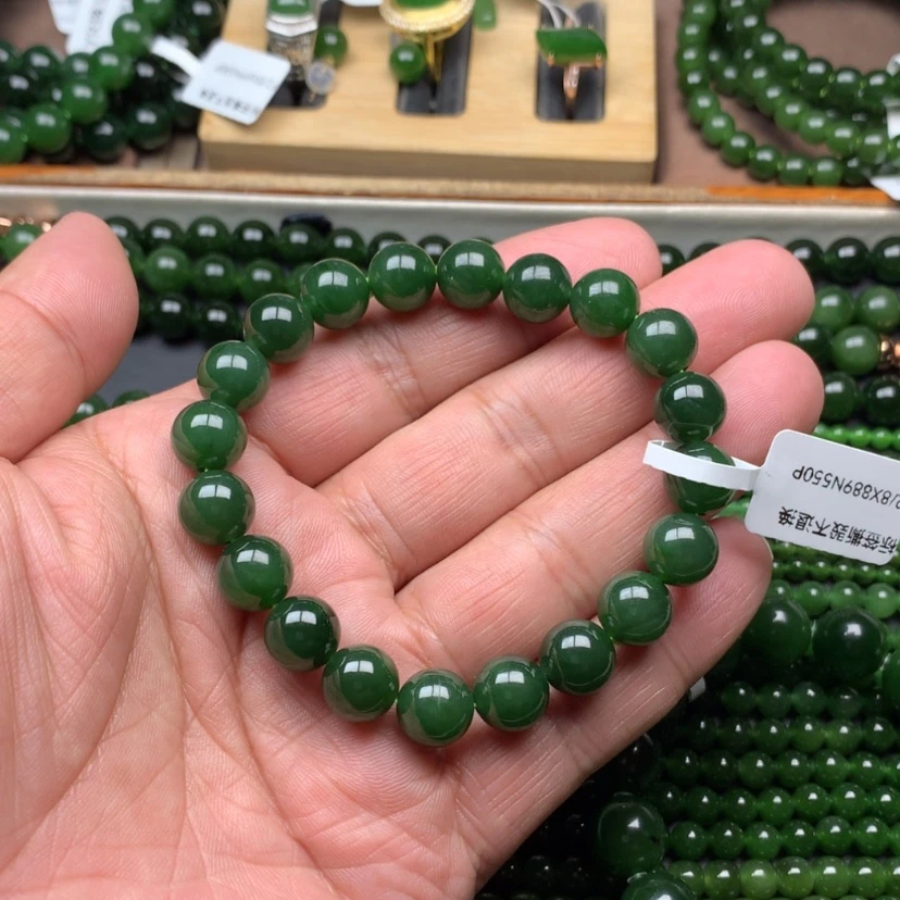 【闪购商品】未镶嵌手链和田玉（碧玉）10