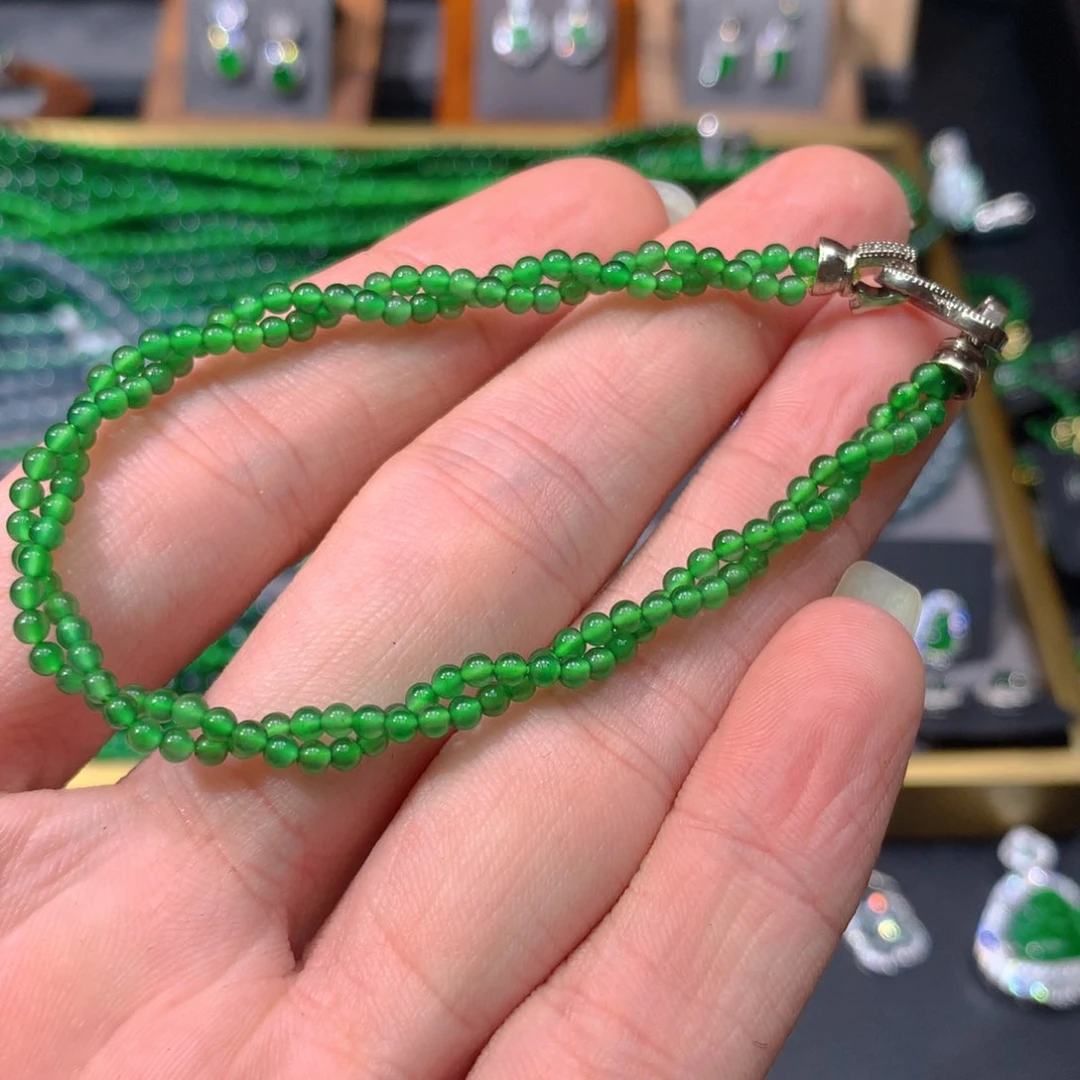 翡翠手链未镶嵌天然