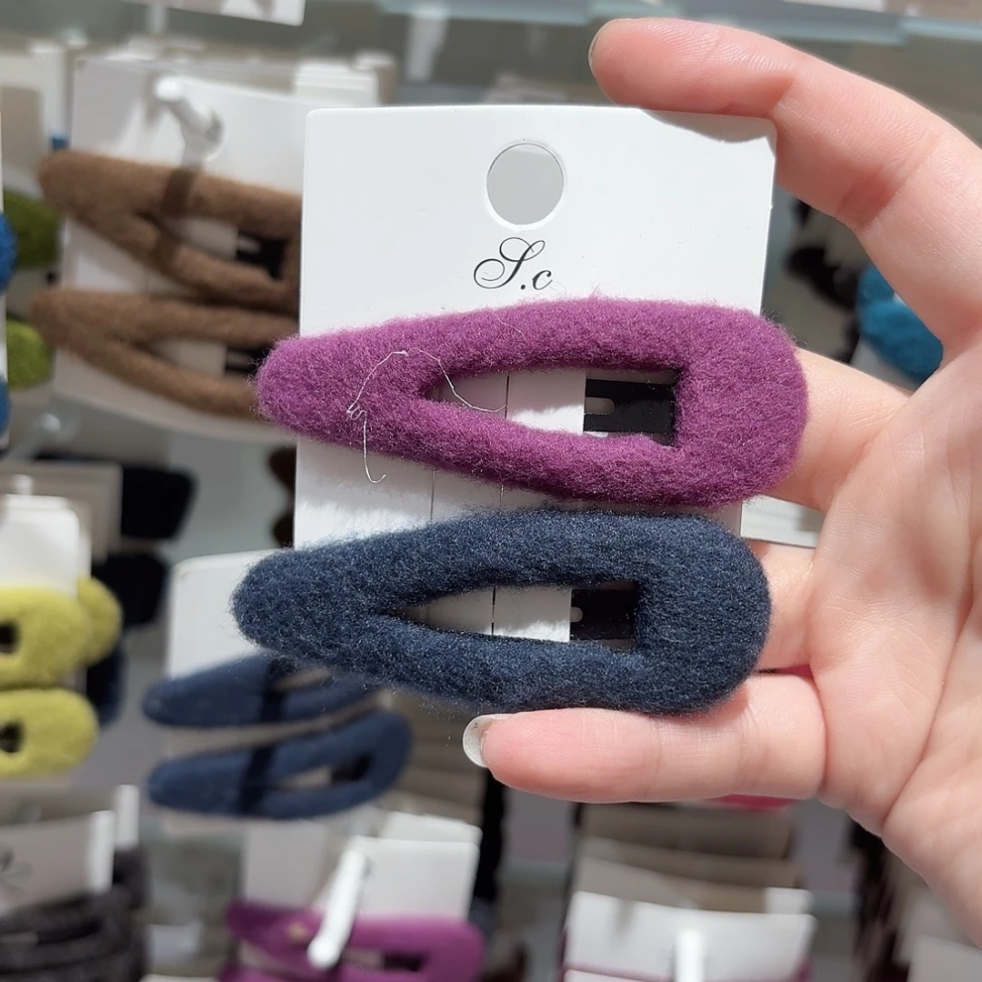 布艺非金属拉毛拼色拜拜