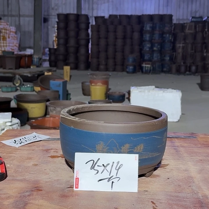 紫砂花盆手工制作102