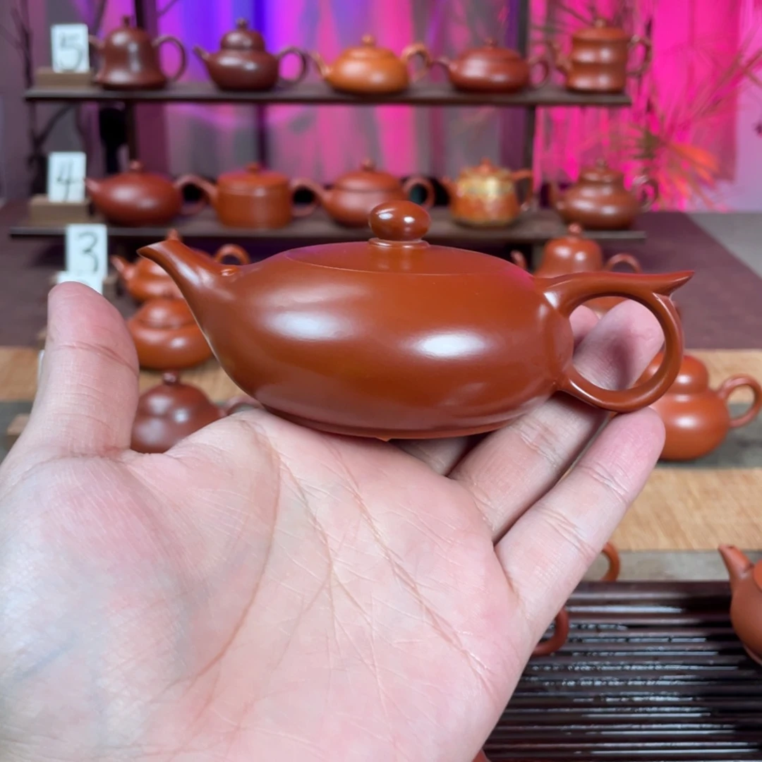 石***金茶壶紫砂精工沉鱼落雁110cc