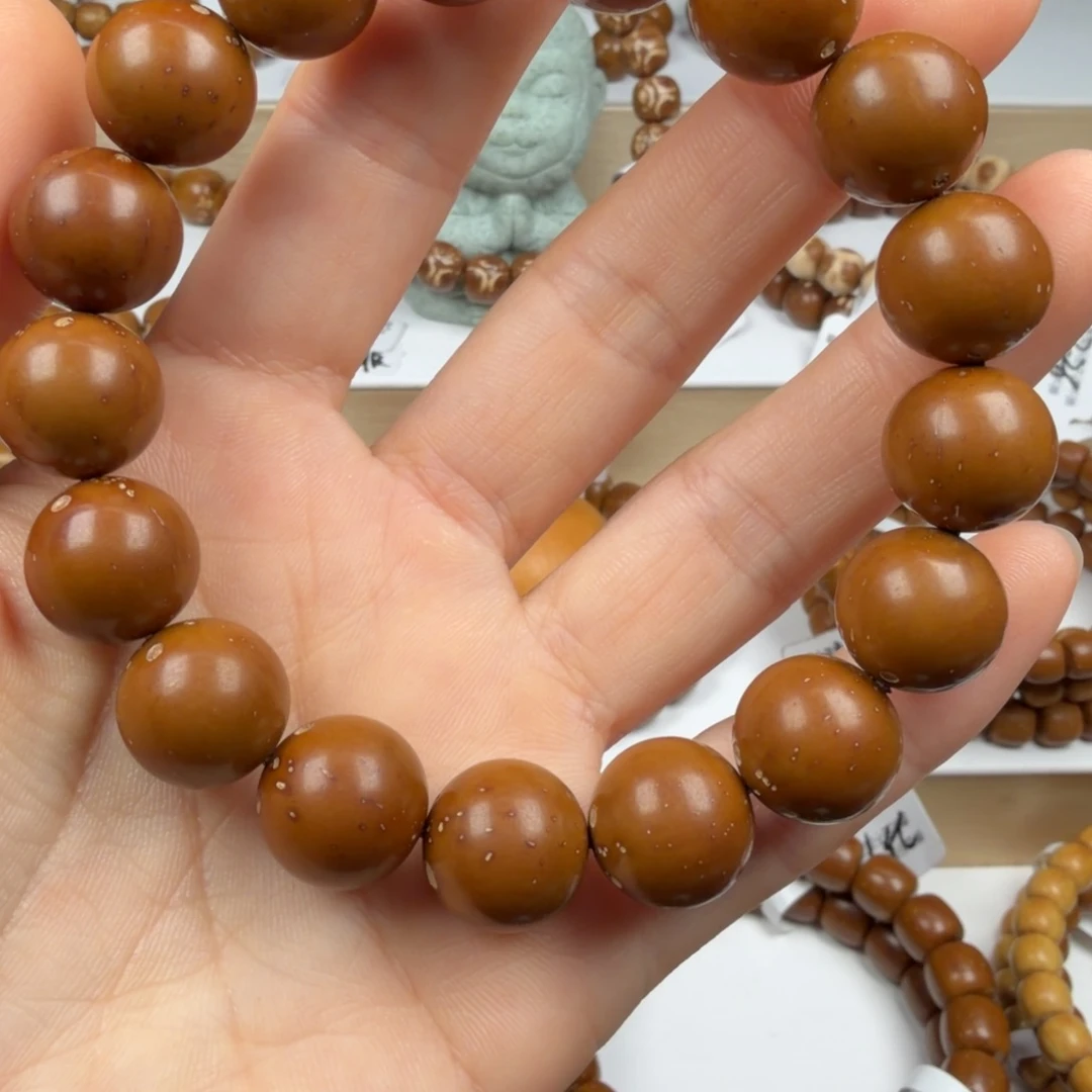 紫金鼠手串156G半实心圆珠14mmD