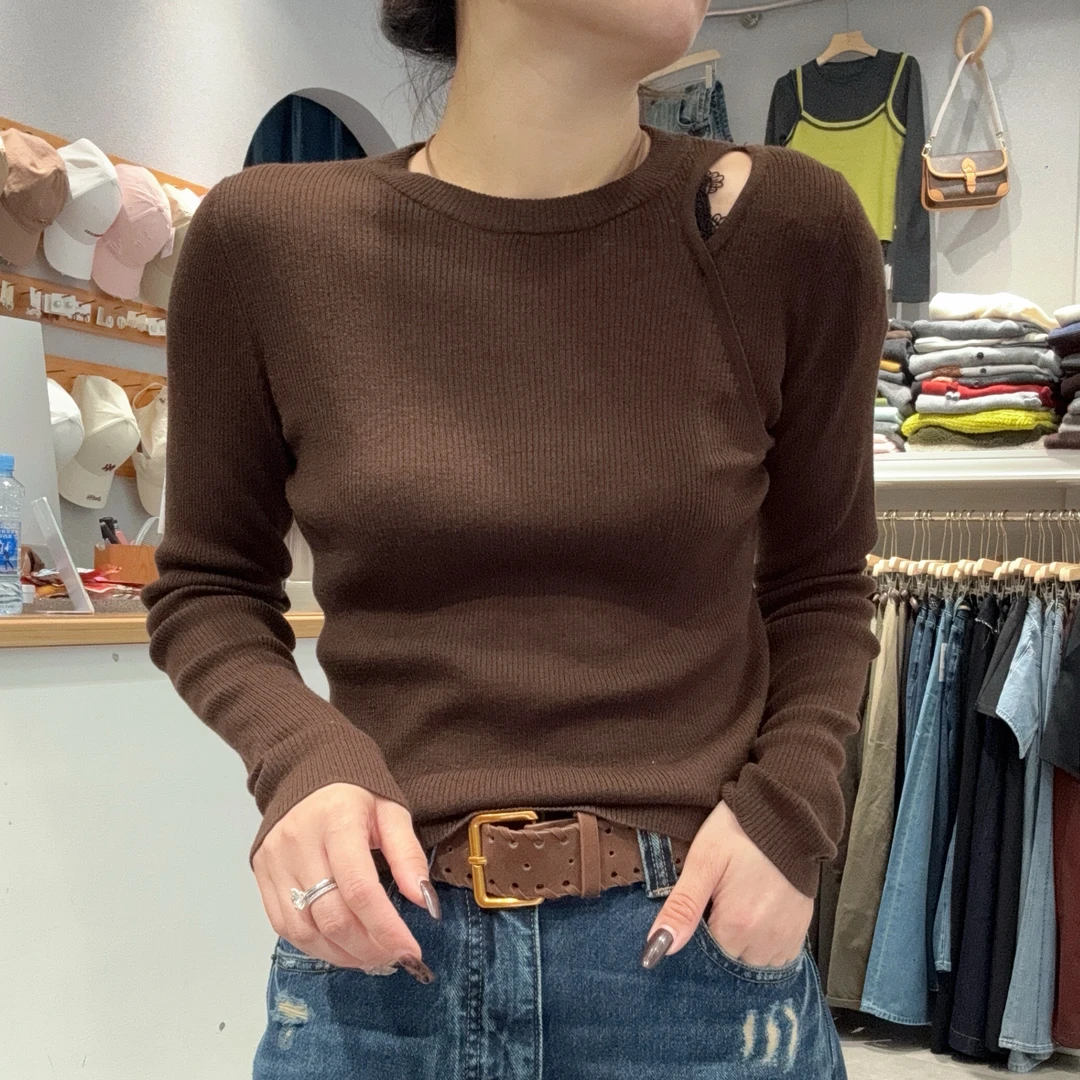 冬莉家精品棉羊毛针织打底衫