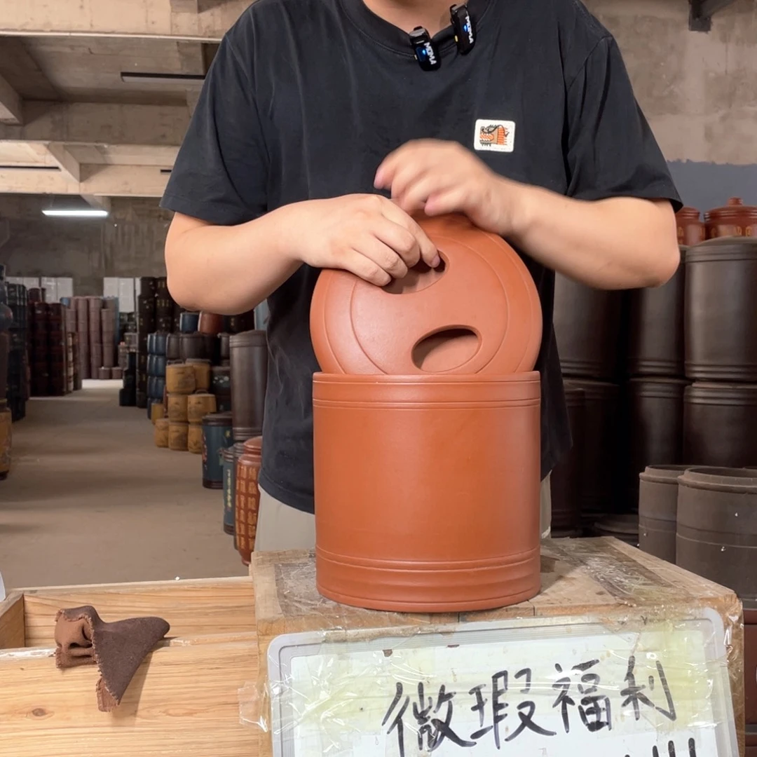 宜兴原矿紫砂茶叶罐