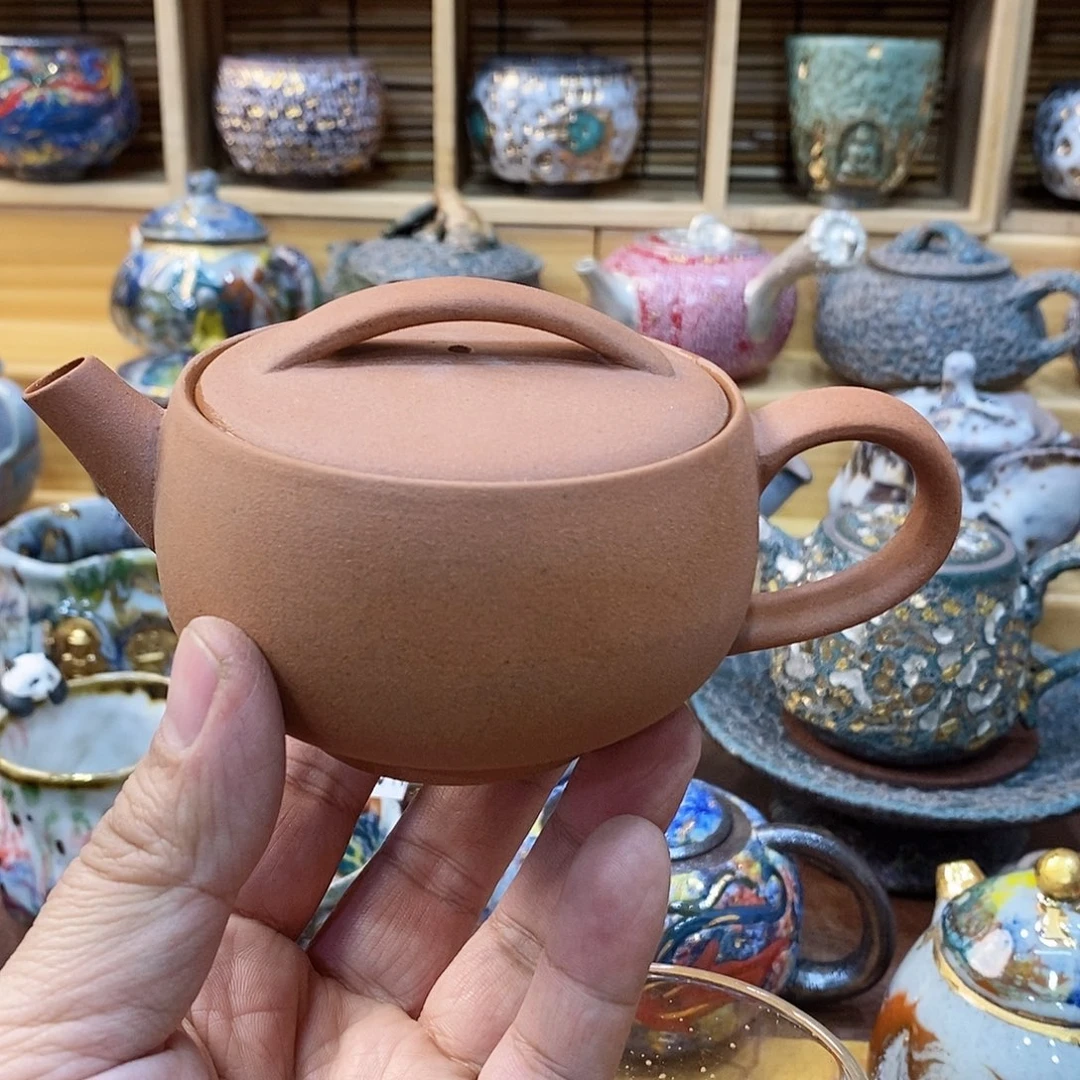 粗陶志野柴烧茶器