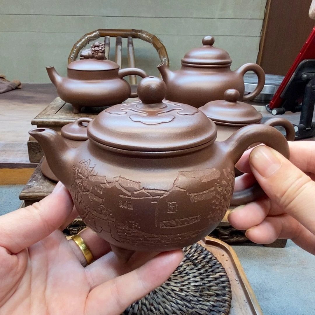 茶壶紫砂大彬如意壶（原矿底槽清260cc）