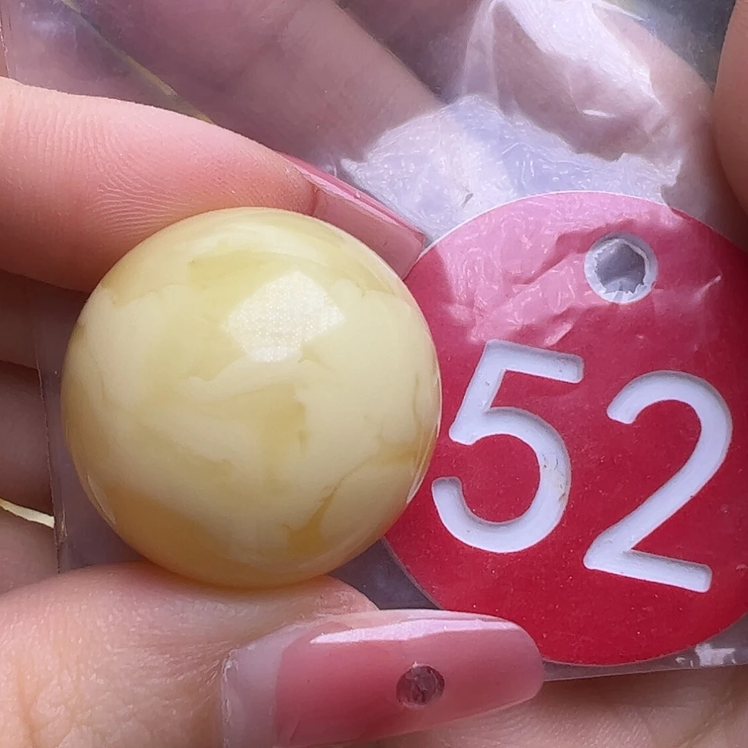 蜜蜡未镶嵌珠宝奇石23.6mm白蜡圆珠