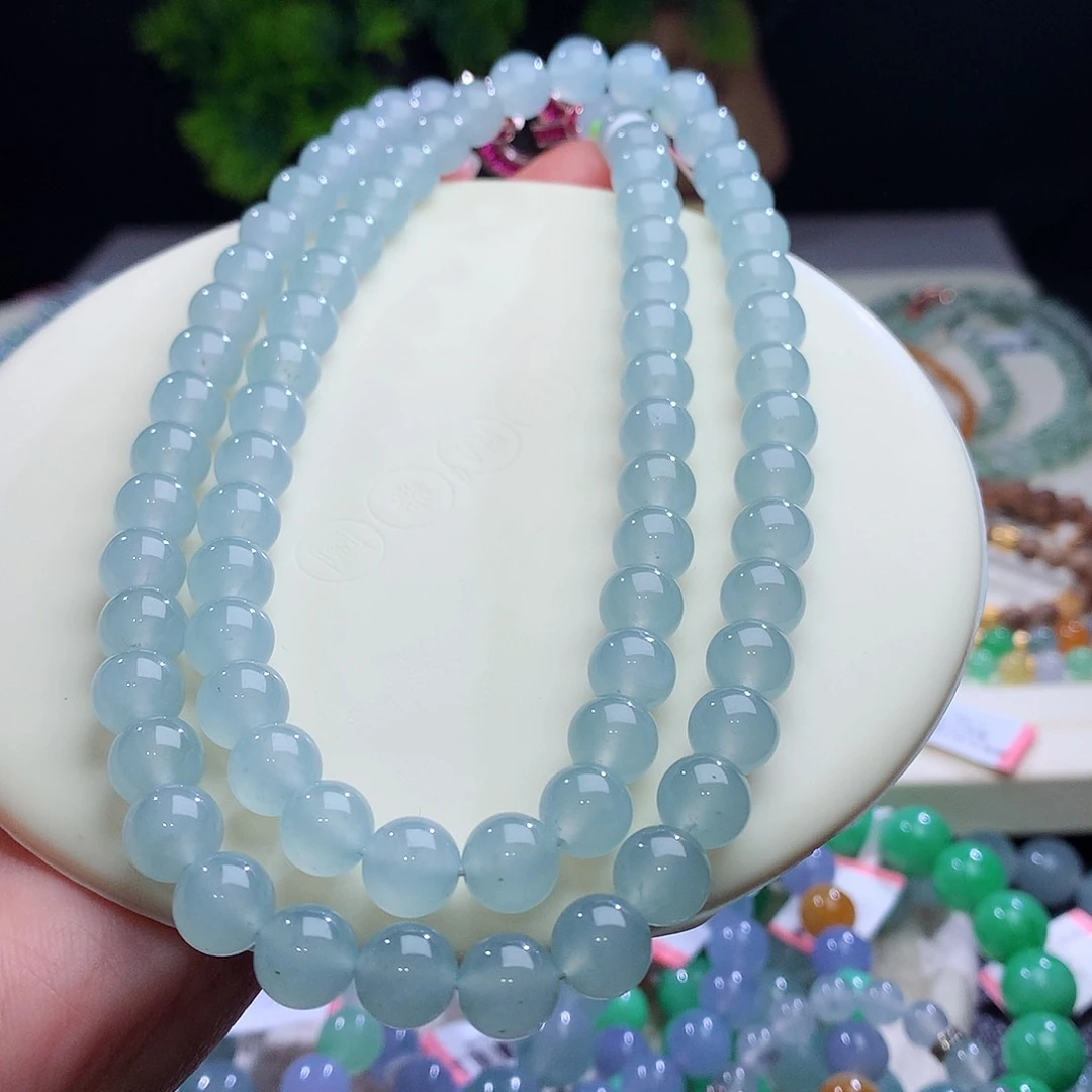 项链未镶嵌翡翠卡8mm