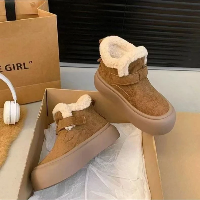 FeiFan X 勃肯鞋女df2024年新款秋冬季女鞋子爆款雪地靴