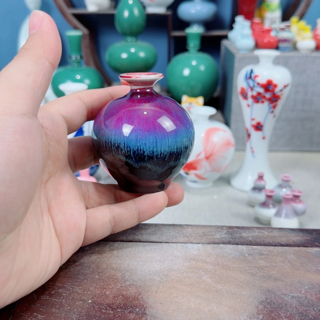 陶瓷手工小花器摆件
