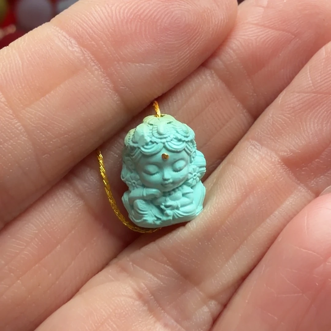 绿松石未镶嵌颈饰