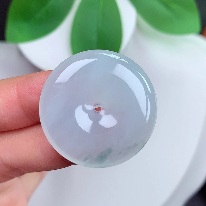 颈饰未镶嵌翡翠平安扣 28.8x5.0mm